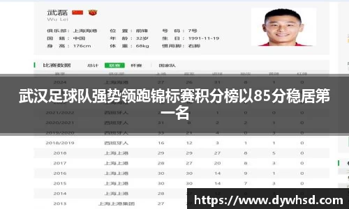 武汉足球队强势领跑锦标赛积分榜以85分稳居第一名