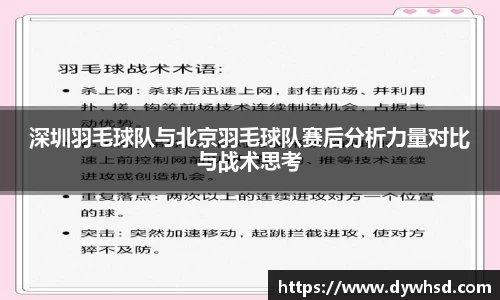深圳羽毛球队与北京羽毛球队赛后分析力量对比与战术思考